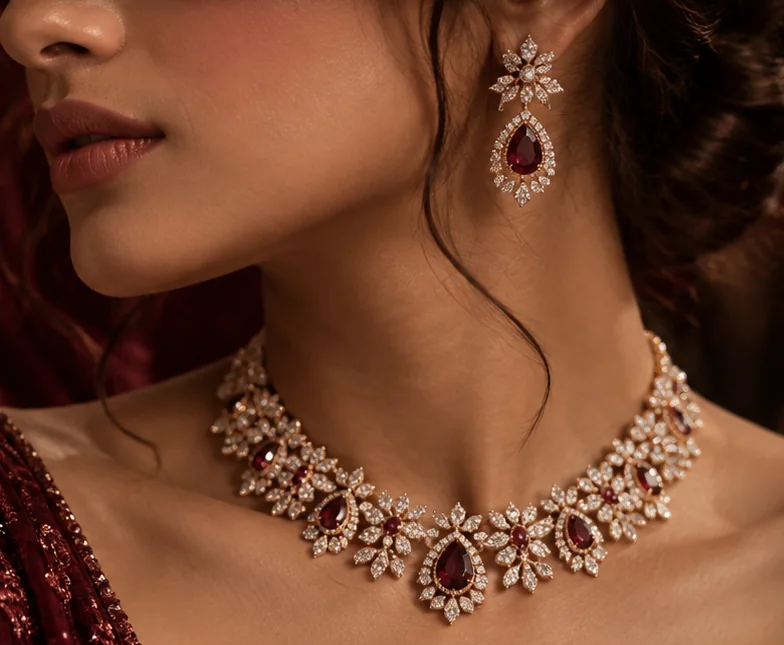 Beautiful diamond necklace